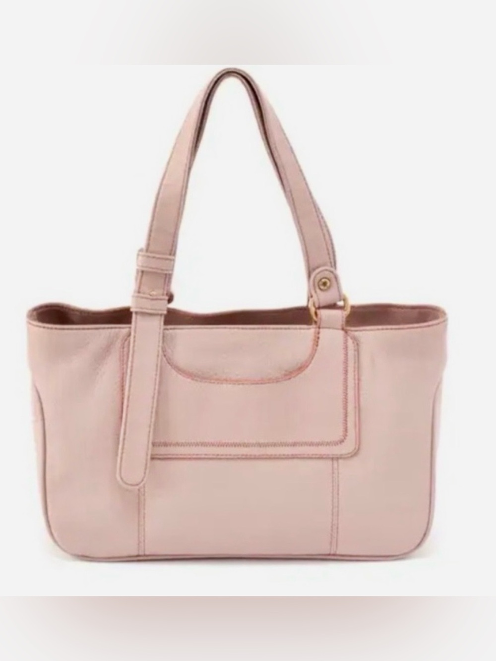 HOBO Pebbled Leather Tote in Dusty Rose